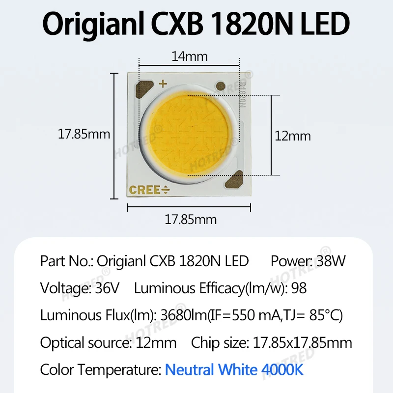 CXA1820 COB LED Chip Original CXB1820N 30W38W40W 36V High Power