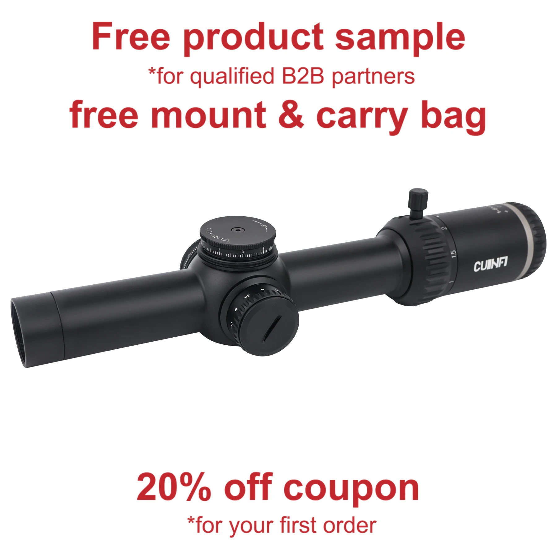 

Cuinfi Abyss 1-8x24IR SFP Long-Range Waterproof Shockproof Deer Hunting Multi-Coated Lens Tactical LPVO Scope Aluminum Alloy