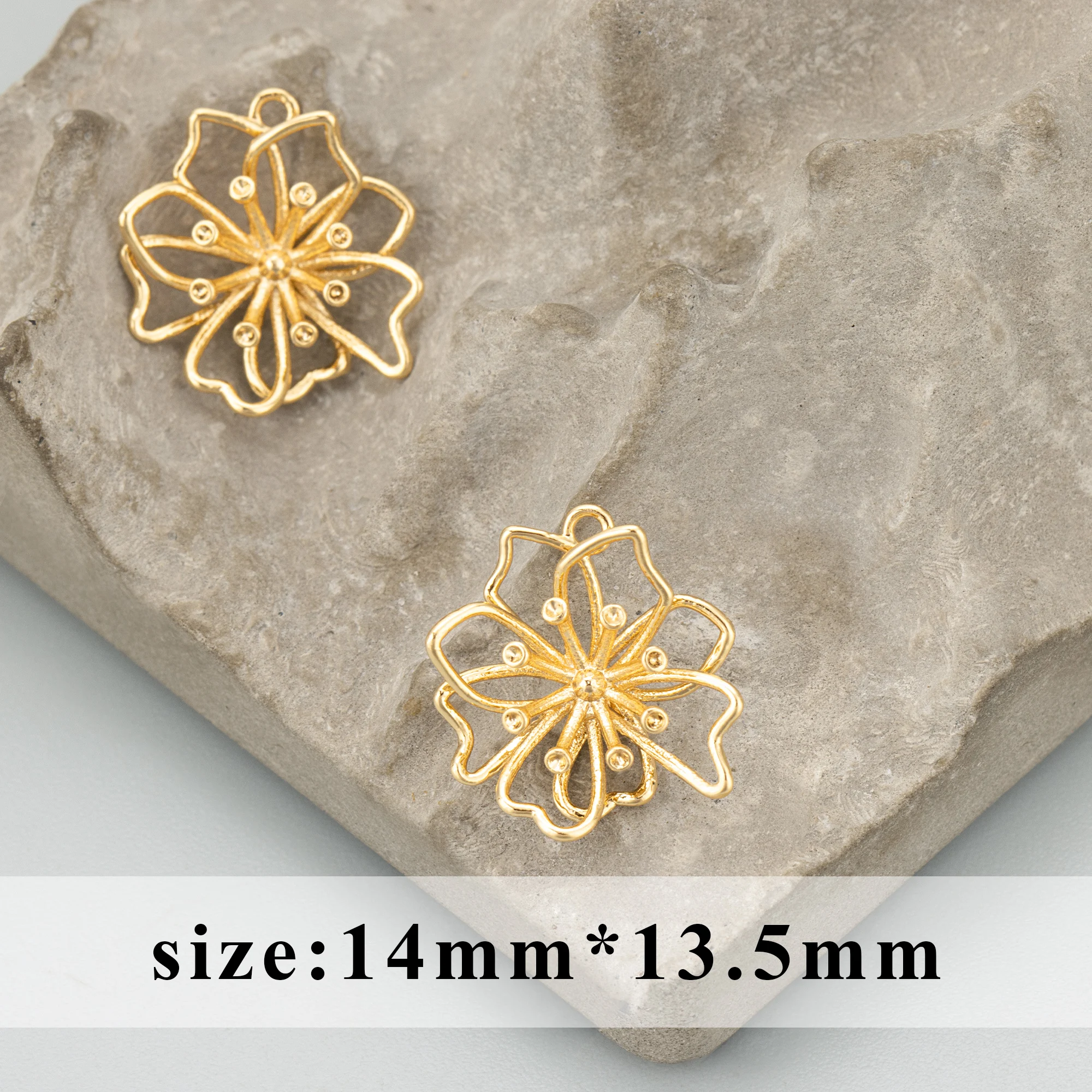 GUFEATHER,4pcs/lot,MG29,jewelry accessories,18k gold rhodium plated,copper,nickel free,charms,diy pendants,jewelry making