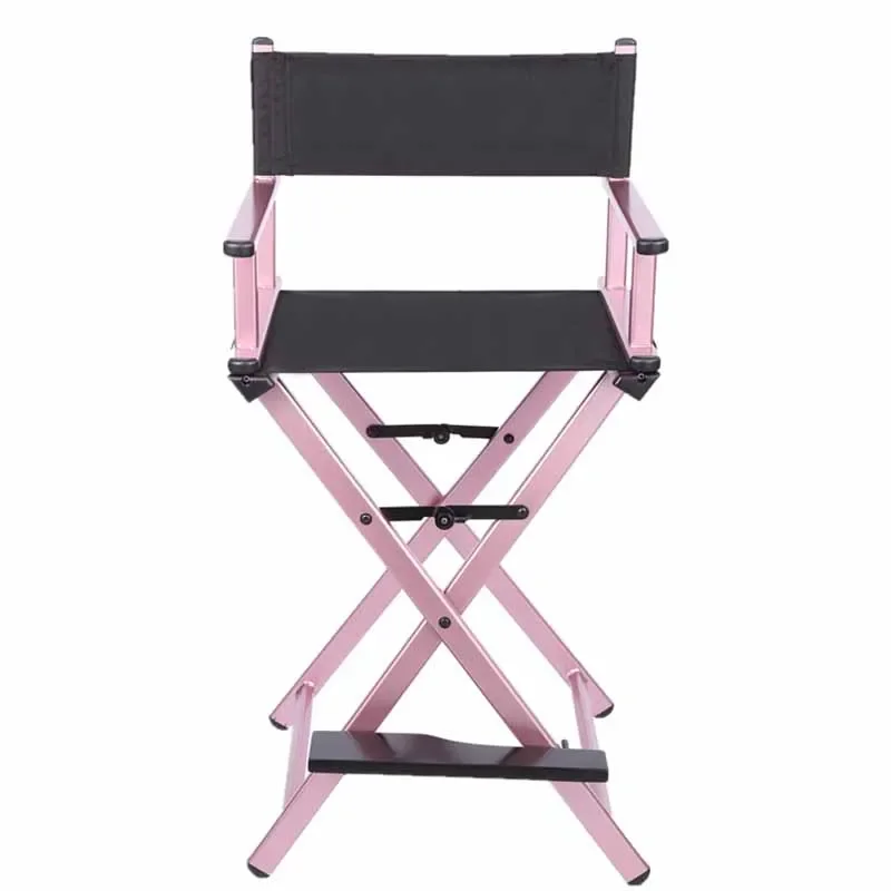 Folding High Chair Aluminum Alloy Portable Armchair Outdoor Beach Chairs Professional Foldable Director Makeup Nordic Bar Stools