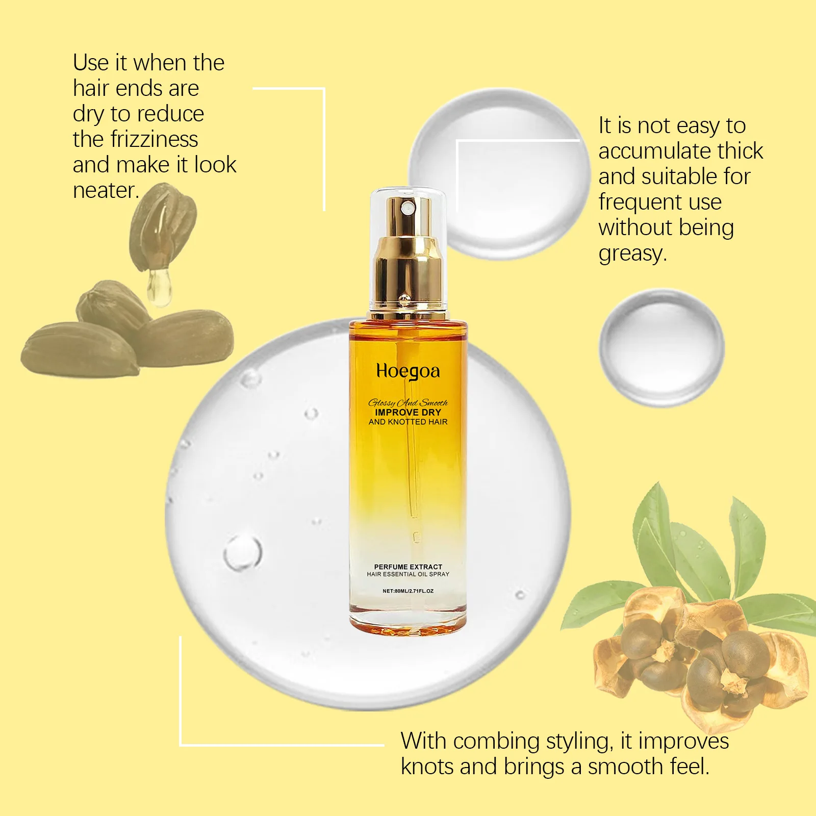

Soft Hair Repair Essence Oil Smooth Nourish Thicken Hair Scalp Prevent Frezzy Dry Knot Remove Odour Moisturize Hair Essence Oil