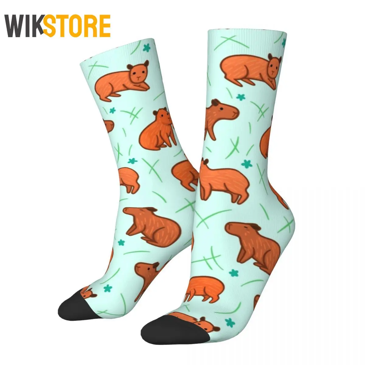 

Funny Capybara Pattern Socks Men's Women's Casual Cartoon Cute Socks Novelty Spring Summer Autumn Winter Middle Tube Crazy Sock