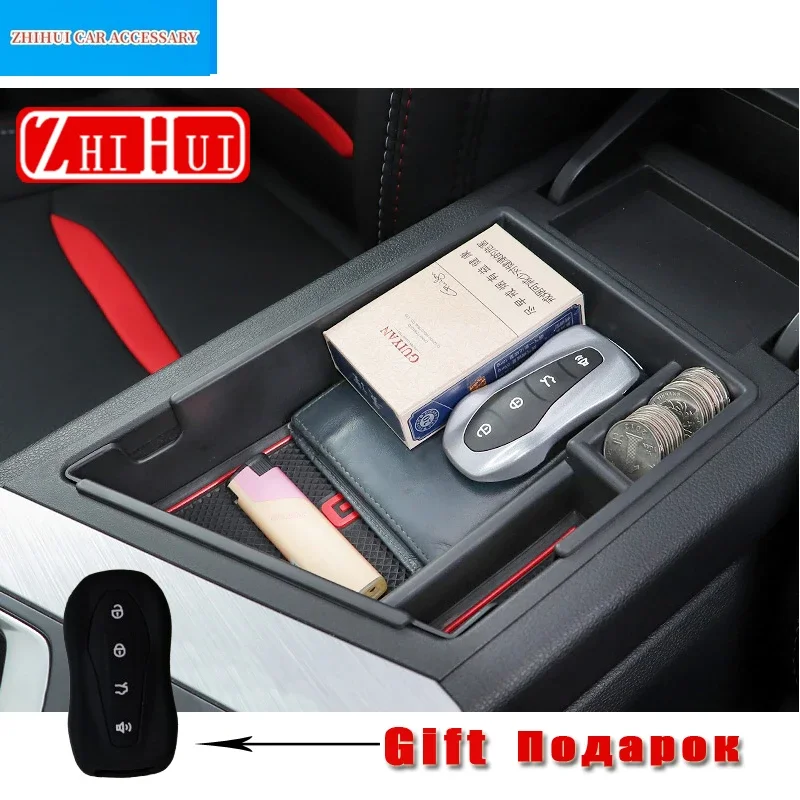 

For Geely Tugella FY11 2020-2023 Car Center Console Organizer Storage Interior Armrest Storage Box Modification Auto Accessories