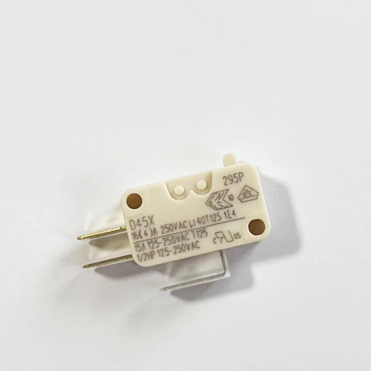 16A 250VAC 45X صغير إعادة تعيين الروك مع مقبض طويل/بدون مقبض طويل إعادة تعيين السفر الحد microswitch 16A250V