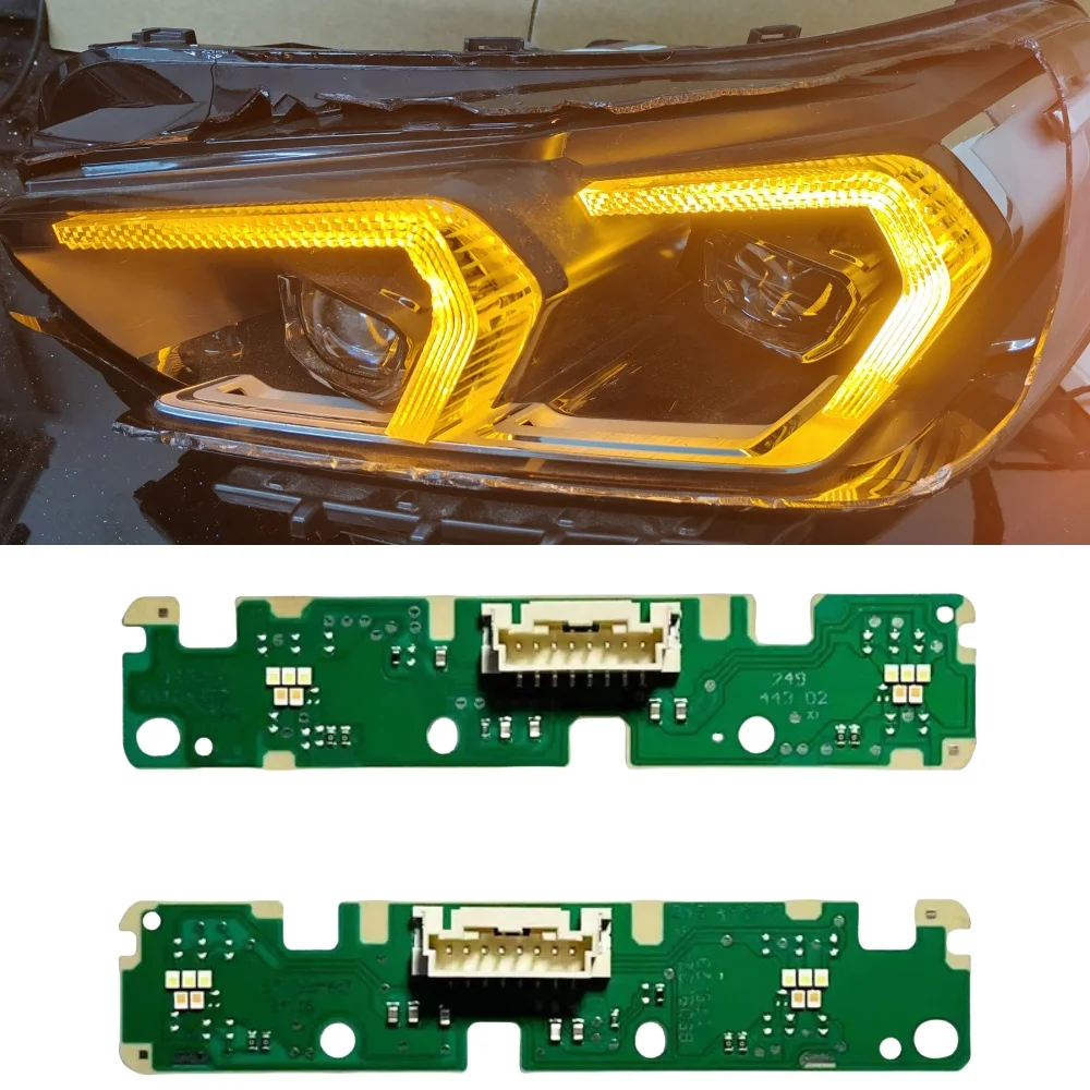 For 2023 2024 BMW X1 U11 X2 U22 Upgrade Amber Yellow Blue Red Angel Eyes DRL NOT RGB Brightly Multi Color Daytime Running Light