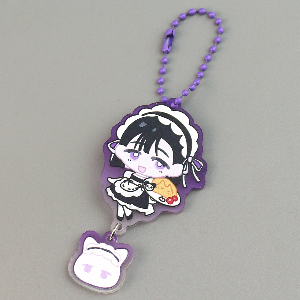 Anime Alien Stage Chain for Pants Keychain Cartoon MIZI&SUA Pendant Acrylic Key Chain Backpack Bag Keychain Birthday Gift
