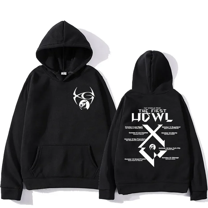 The First World Tour XG Band Hoodies Woke Up 2024 Album Print Sweatshirts Fans Sudaderas Con Capucha Men/Women Clothes