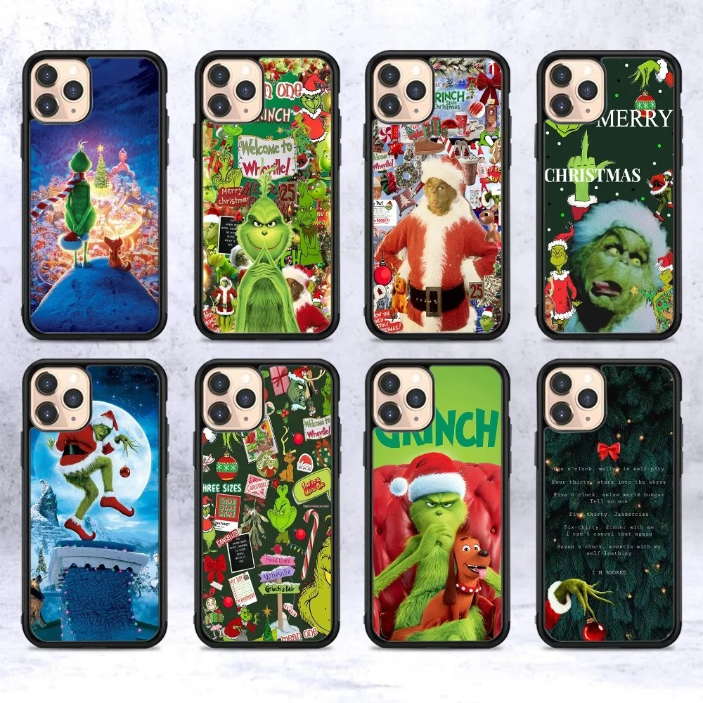 

C-Christmas G-Green M-Monsters Phone Case Silicone PC+TPU For Samsung S10 20 30 22 23 24 Plus Lite Ultra Cover