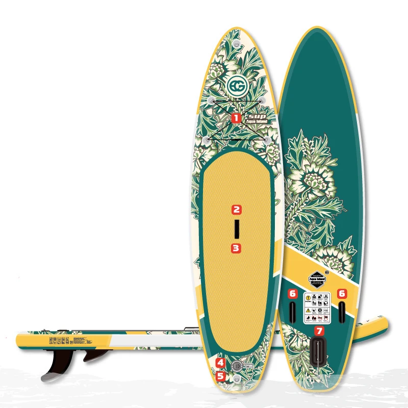 

Inflatable Paddleboard with Fin Surfboard with Non-Slip Wide Deck & Valve Surfboard for Beginner Planche De Surf