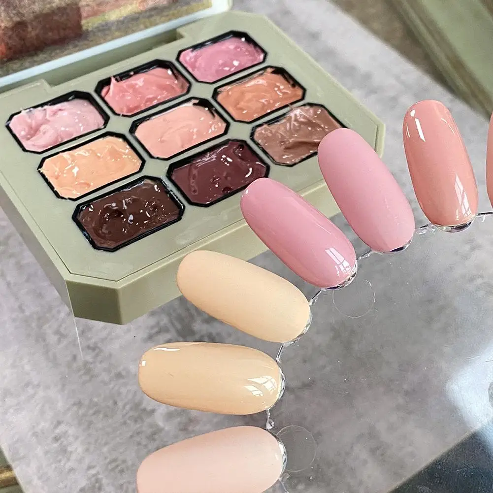 Herbst & Winter Solid Gel Nagellack Set Glitzer Bunte Solid Cream Gel Polish Palette Nail Art Design Semi Permanent für Frauen