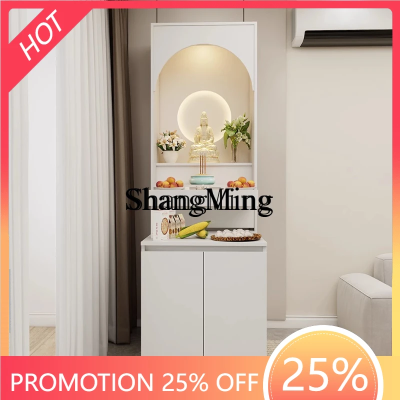 

CL room Shentai God of Wealth incense table solid wood Buddhist shrine offering table new Chinese cabinet household