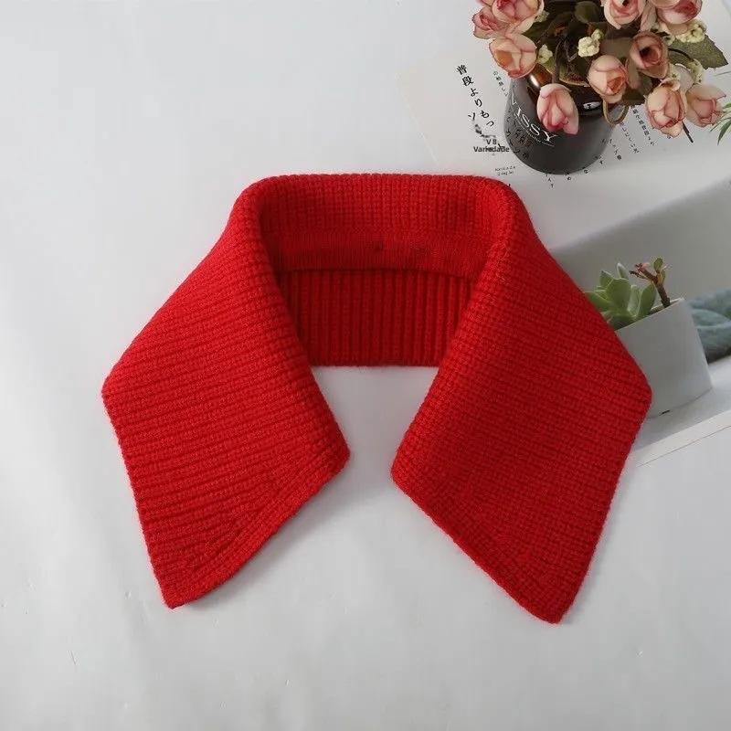 gola-decorativa-removivel-de-trico-vermelha-gola-falsa-premium-de-alta-qualidade-estilo-casual-cor-solida