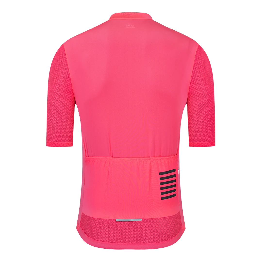 YKYW Breathable Cycling Jersey Discount Bicycle Clothing Road Bike Race MTB Maillot Shirt Tops Pro Team Pink Color Jersey