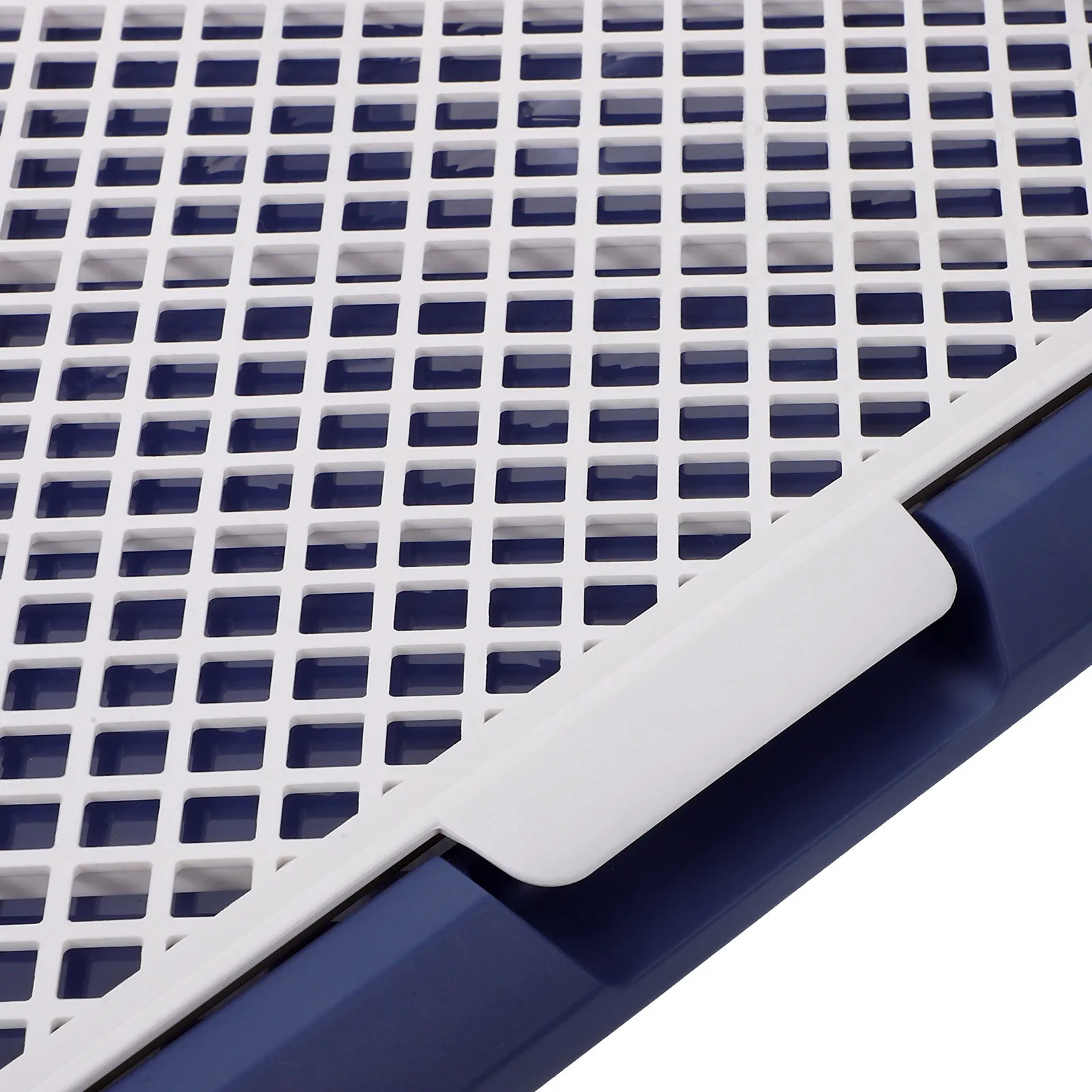 

Large Capacity Dog Potty Tray Easy to Clean and Maintain Splash-Proof Design Plastic Puppy Indoor Toilet Training Accessory