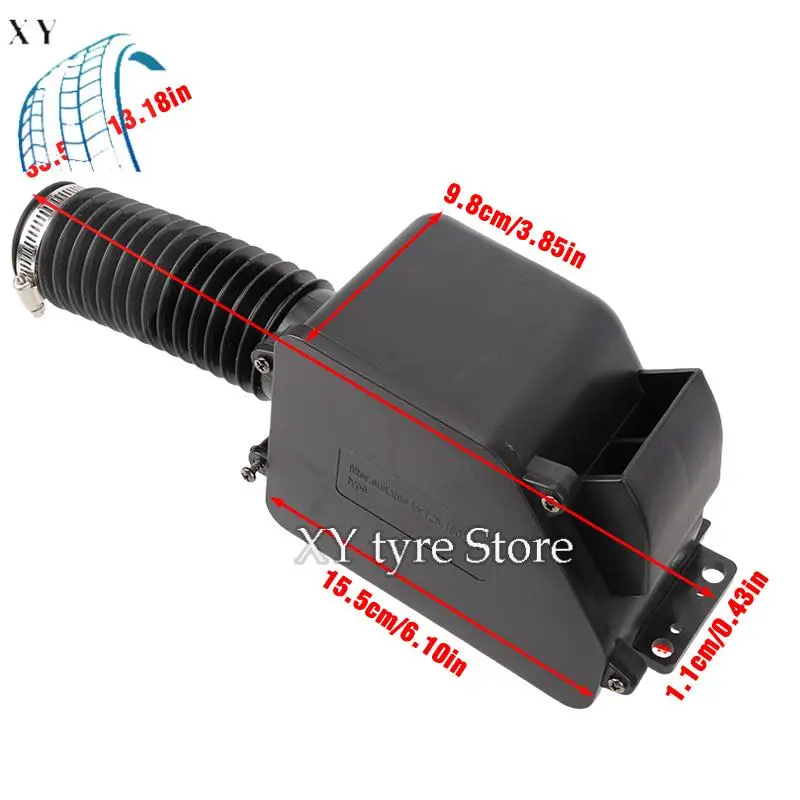 Caixa de filtro de ar para cotovelo de motocicleta, limpador de admissão para motor gy6 150cc 157qmj atv quad go kart scooter ciclomotor