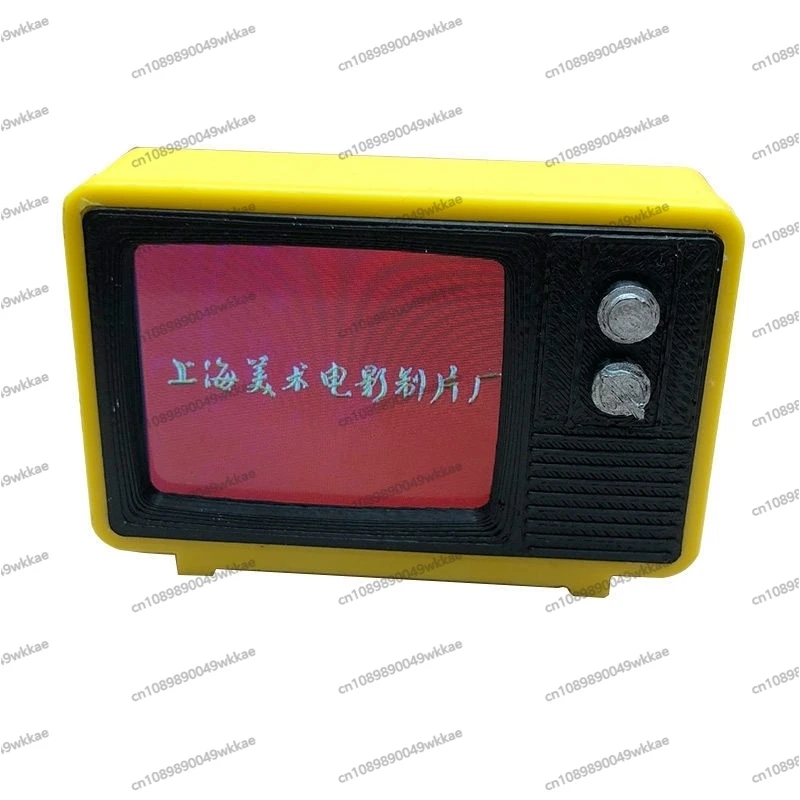 

Retro nostalgic mini TV, watchable and playable, small TV toys,