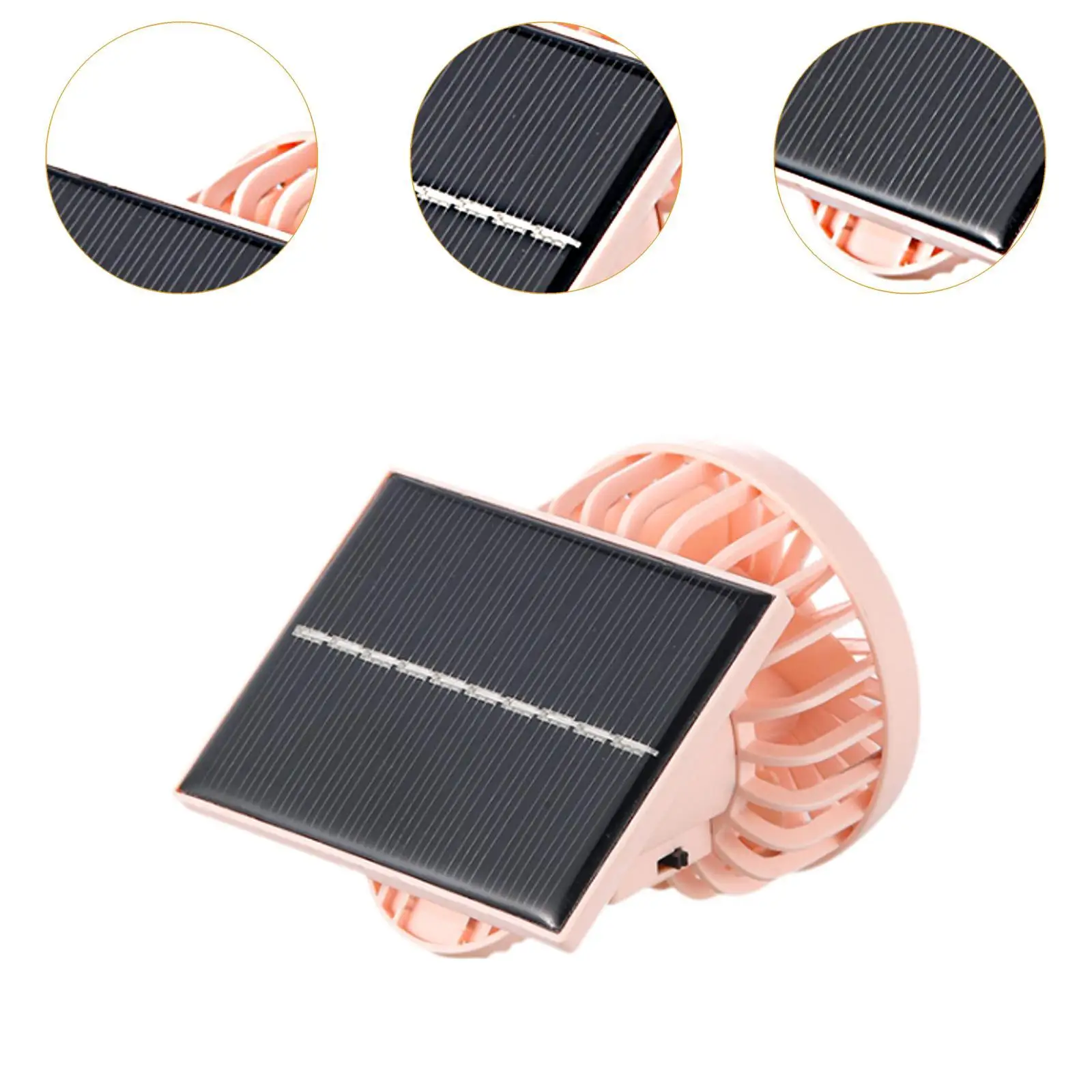 Зажим на шляпе Вентилятор на солнечной энергии Маленький 3-скоростной Вентилятор Скорость ветра Компактный Легкий Вес громкой связи для пеших прогулок Гольф Летние виды спорта на открытом воздухе