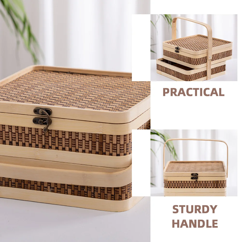 

Innovative Design Woven Storage Basket Practical for Home Kitchen and Outdoor Picnic Accessories Hand Woven Basket