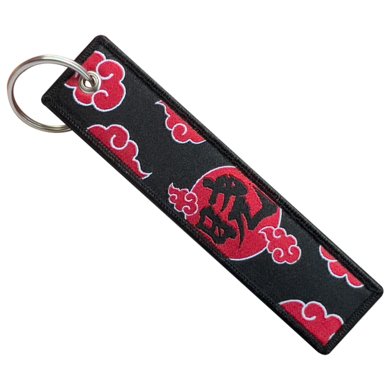 Medical Bag Fake Taxi Both Sides Embroidery Patterns Funny Keychain Motorcycle Red Tag Keychain view 3