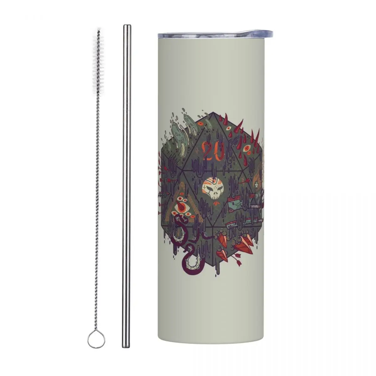 Die Of Death Stainless Steel Tumbler Vacuum Insulated Mug Thermal Cold Cup Straws With Lid 20oz