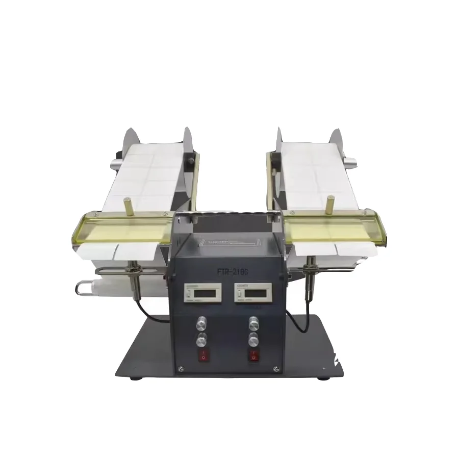 Dual-Head Automatic Label Dispenser,Barcode Sticker Peeler Machine,Fast Simultaneous Label Separating for Packaging Line