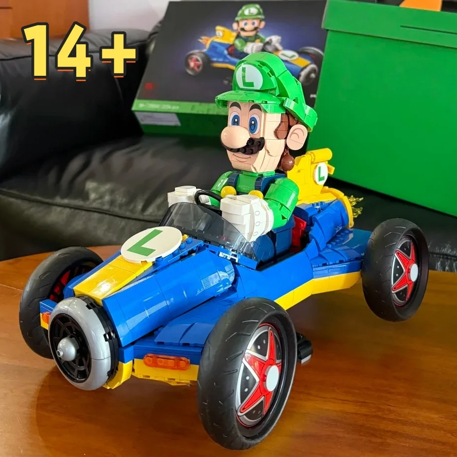Image of HOTTOYS 2234-teiliges DIY-Kart-Bausatz Rennserie Klassisches Spielcharakter-Automodell Spielzeug Geburtstagsgeschenke für Sammler