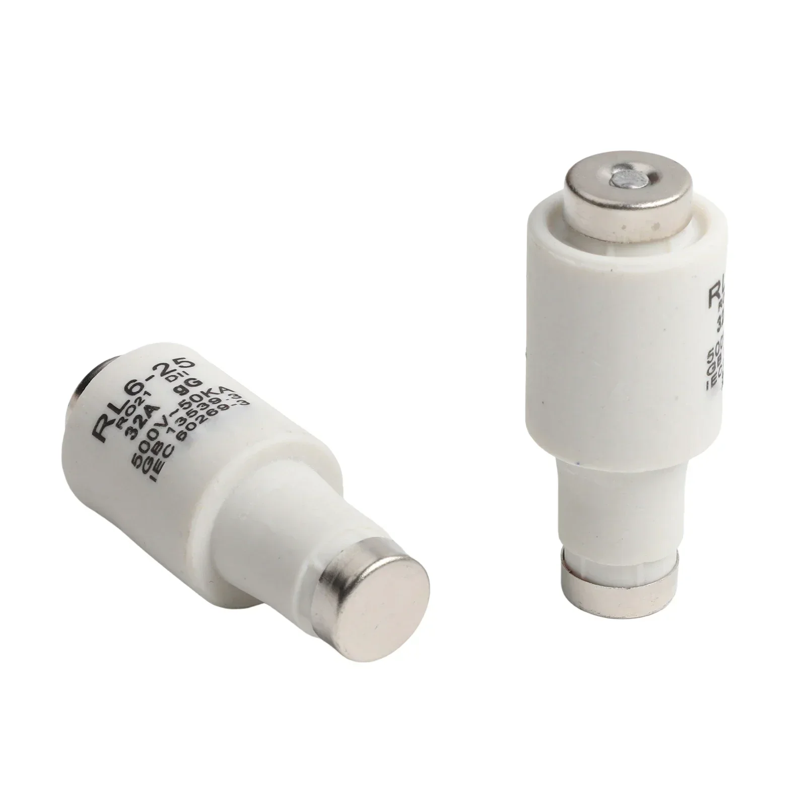 

10 шт. DII E27 спиральные глиняные предохранители для защиты кабеля 500 В переменного тока, 32 А, номинальный ток с емкостью прерывания 50 кА