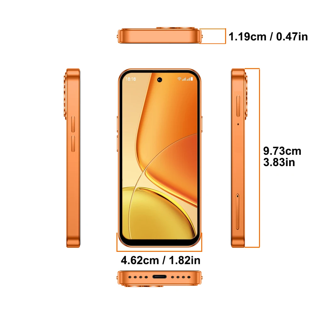 SOYES New XS19 Pro Mini Smartphone 3.88in 2GB RAM 16GB ROM Dual SIM Standby 2000mAh 4G LTE 8-core Android 12 Small Phone
