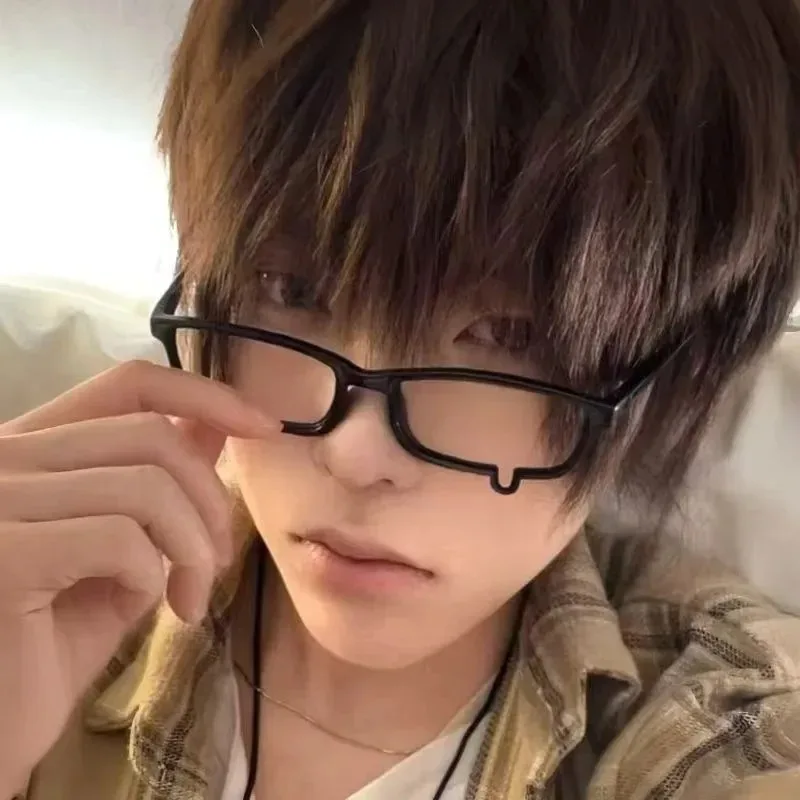 Anime Crying Tears Glasses for Women 2026 Unisex Black Eyeglass Frame Retro Kawaii Fashion Halloween Carnival Accessories view 5