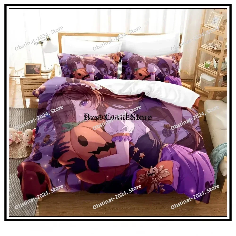 2026 Pretty Derby 3D Printing Comforter Bedding Set,Duvet Cover Bed Set Quilt Cover Pillowcase,King Queen Size Bedding Set Kid