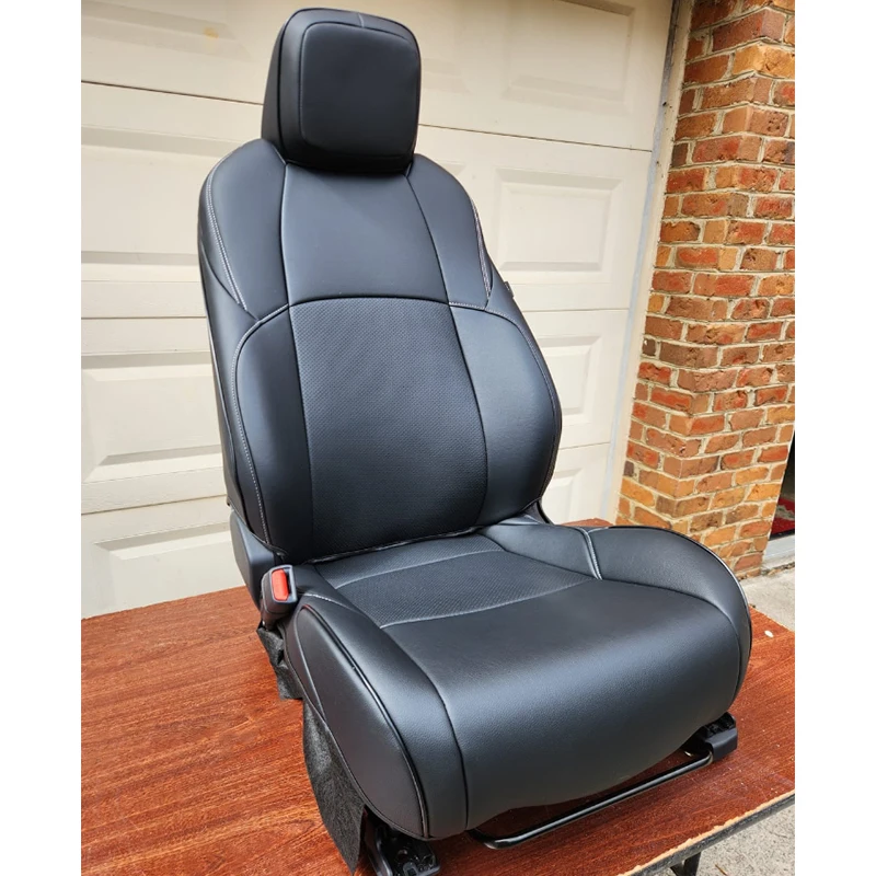 Custom Fit for 2024 2025 Toyota Tacoma Petrol Double cab SR SR5 TRD Sport TRD Off-Road Limited Car Seat Covers PU Leather 5 Seat