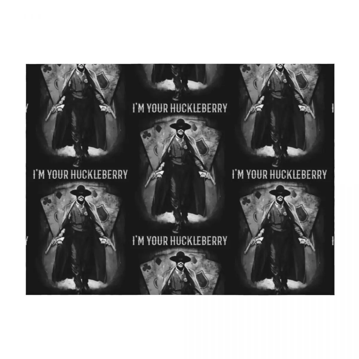 

Mens Best Doc Holliday Huckleberry Tombstone Throw Blanket Plaid heavy to sleep Bed Blankets