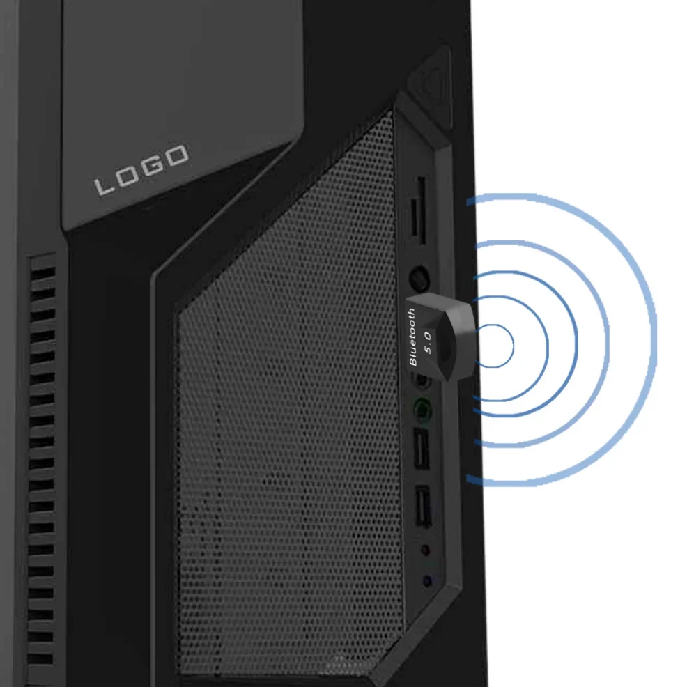 USB 블루투스 5.0 송신기 리시버 USB 블루투스 어댑터, 블루투스 오디오 동글, 컴퓨터 노트북용 무선 USB 어댑터