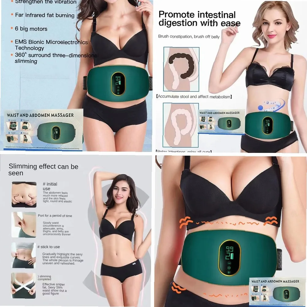 

Вибромассажер для похудения живота и талии, сжигания жира, коррекции фигуры, фитнес-тренажер 1