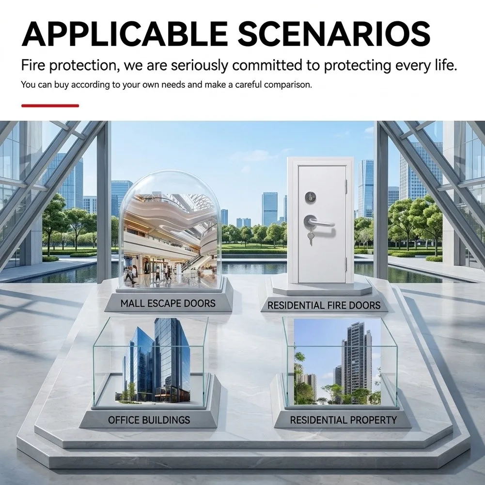 200*25*80mm Fire Rated Door Lock Long-term Durability High-grade Stainless Steel For Building Safety Applications