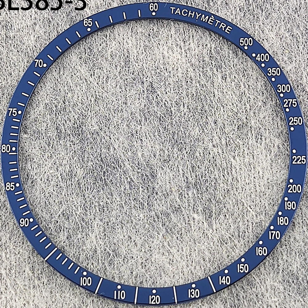 38.5mm*34.2mm watch Bezel Speedmaster Flat Aluminum Insert Rings Watch Cases Replace Accessories Watches Parts