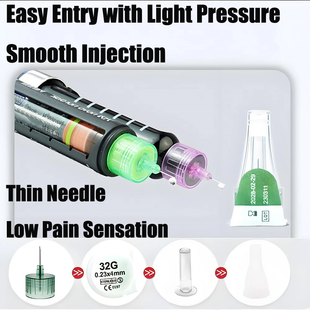 

10/20/30/50/100 шт. картриджи с наконечником волшебной ручки, 3 мл, пустая кассетная бутылка, индивидуальная упаковка для инсулиновой ручки Lilly 4 мм/6 мм/8 мм