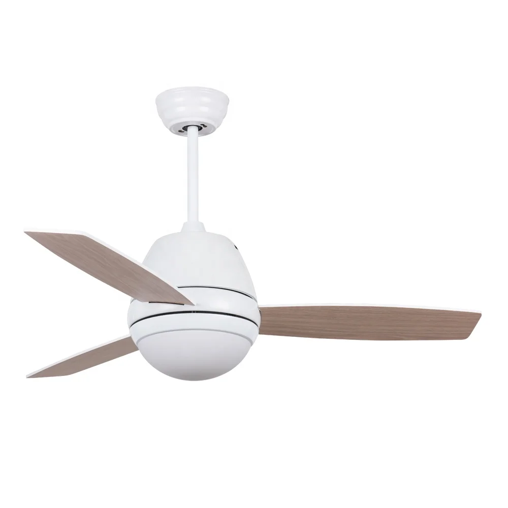 36 inch 220v 3 wood blades AC motor fashion design remote control indoor small LED ceiling fan for child