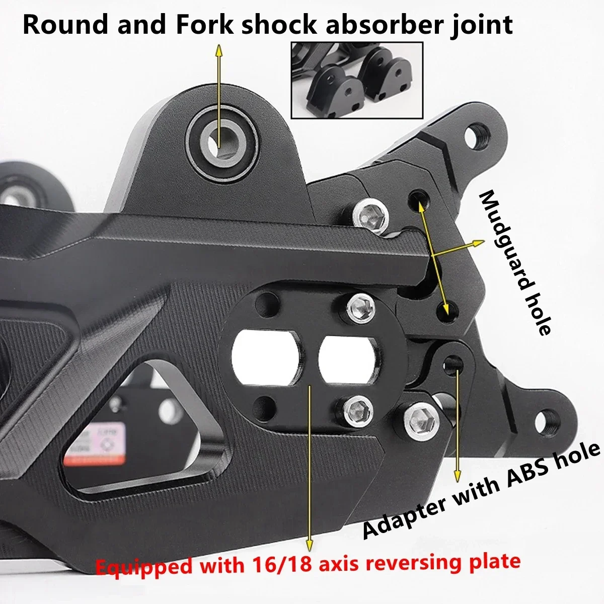 k55r Motorcycle CNC 7075 Aluminum Alloy Suspension Adjustment Handle Bar for Rear Swing Arm Rocker Fork Suitable E-Scooter