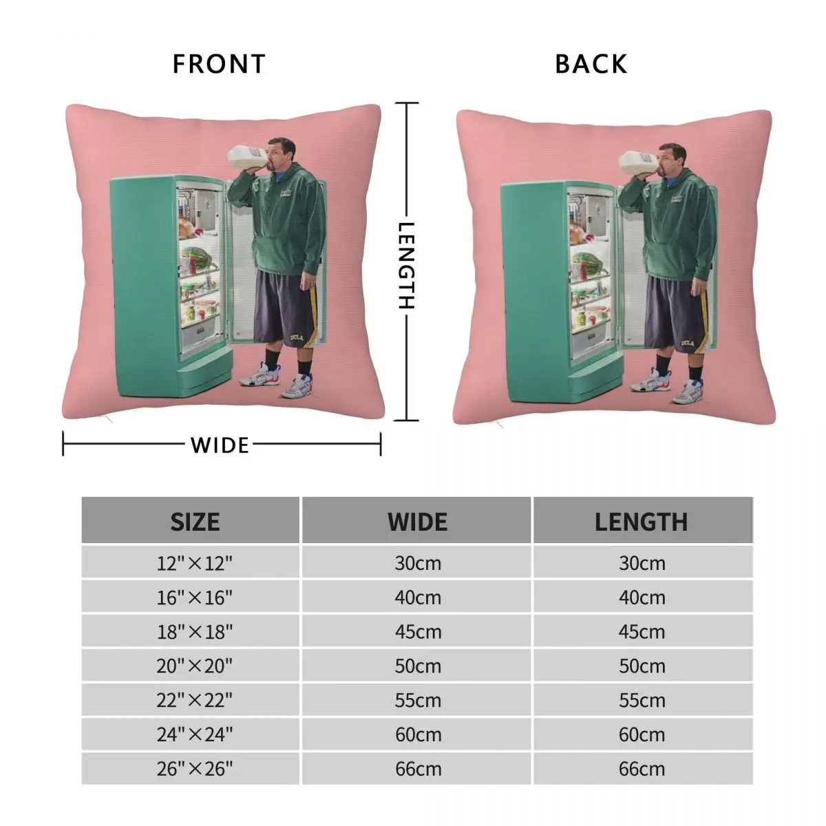 Adam Sandler Pillowcase Polyester Linen Velvet Creative Zip Decorative Car Cushion Cover Wholesale 18