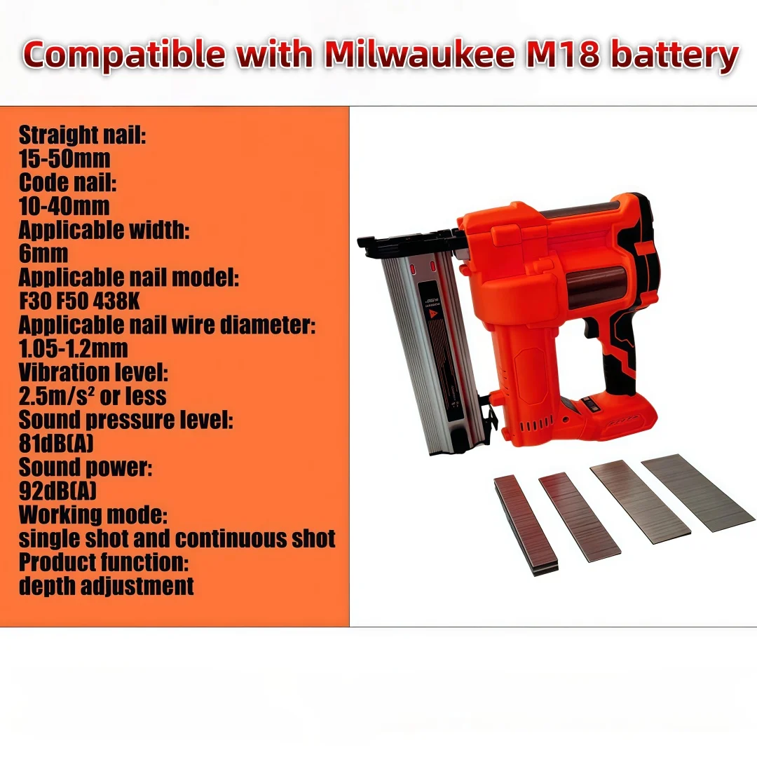 Cordless 2‑In‑1 Brad Nailer Staple Gun 2