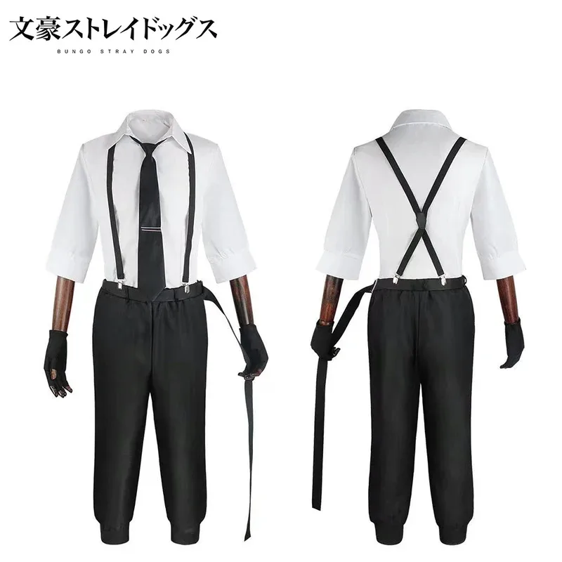 Nakahara Chuuya Cosplay Costume Include Hat Uniform Trench Coat Pants Big Size Outfits Halloween Party for Comic Con