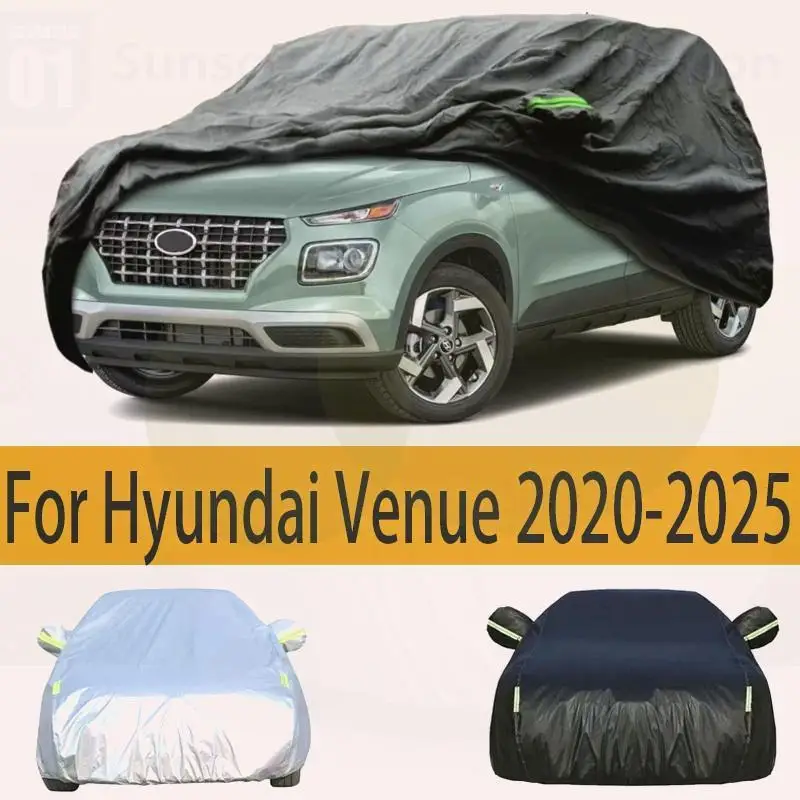 

For Fit for Hyundai Venue 2020 2025 Waterproof All Weather Similar to Tarps Shields for Automobiles Indoor Outdoor Car Covers