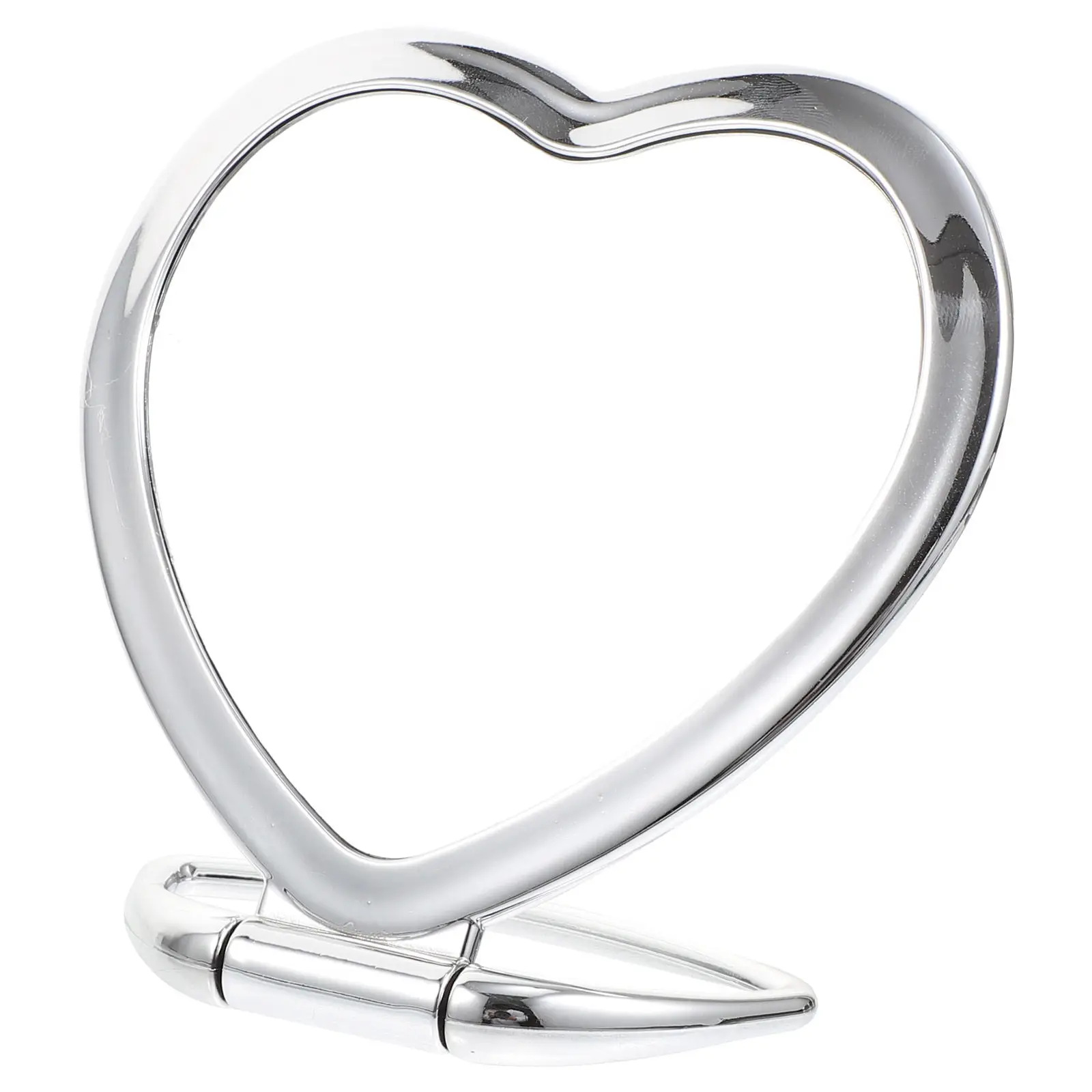 

Складное настольное зеркало для макияжа в форме сердца, портативное, высокой четкости, прозрачное, для женщин, для спальни, для дома, в подарок