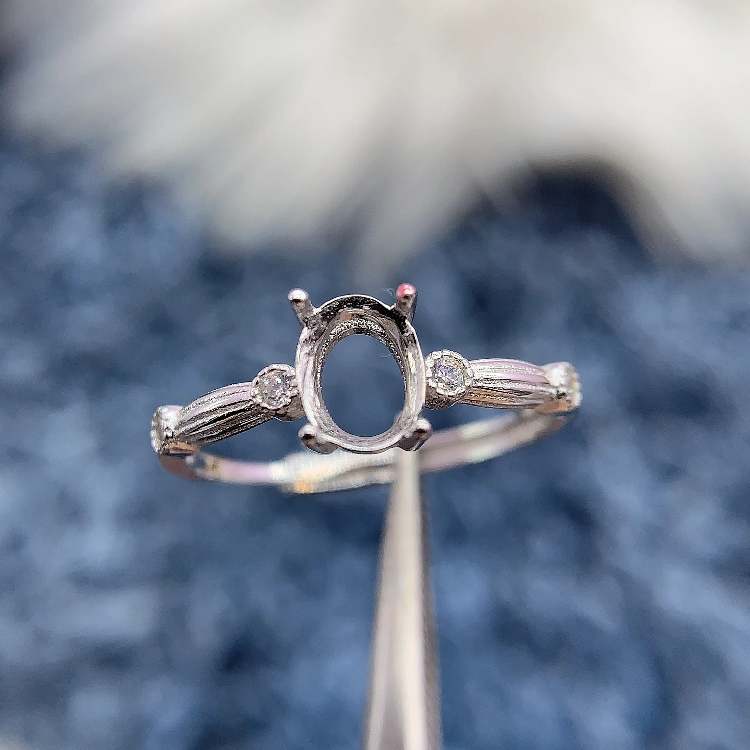 

MeiBaPJ Oval 5*7 mm S925 Sterling Silver DIY Ring Setting For Womens Small Niche Luxury Fine Charm Jewelry Accessories Wholesale