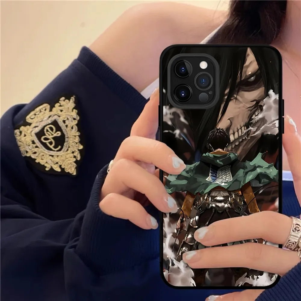 Anime Attack On Titan Phone Case For IPhone 15 8 7 6 6S Plus X SE 2020 XR XS 14 11 12 13 Mini Pro Max Mobile Case