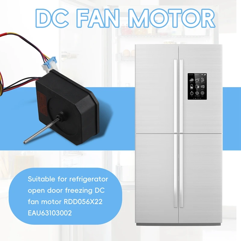 For LG Refrigerator Folding Door Freezer DC Fan Motor RDD056X22 EAU63103002 Parts