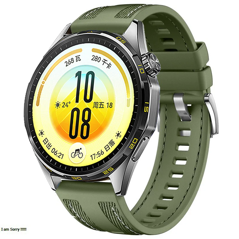 2pcs Official 20/22mm Nylon Strap For HUAWEI WATCH GT 7 6 5 46mm GT 7 Pro 6 4 5 3 Pro 46mm42mm Composite Silicone Band Bracelet