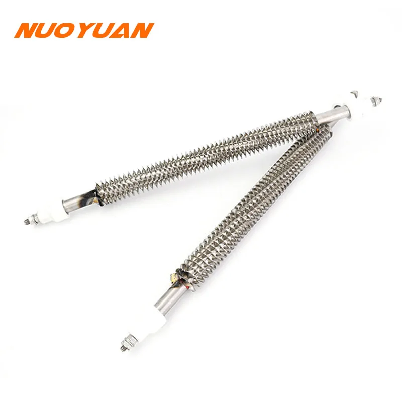 220V Straight Finned Heater Stainless Steel Hot Air Heater Electric Spiral Heating Element for Disinfection Cabinet