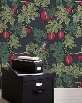 Custom Retro ลิงเอเชียตะวันออกเฉียงใต้วอลล์เปเปอร์พื้นหลังทีวีผนังกระดาษห้องนอนห้องนั่งเล่น Simple ภาพจิตรกรรมฝาผนัง wall papers ตกแต่งบ้าน